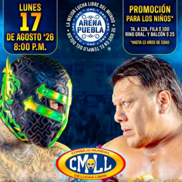 Noche de gala en la Arena Puebla rumbo al 93 Aniversario del CMLL