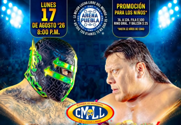 Captura de pantalla 2026-08-15 161022 Noche de gala en la Arena Puebla rumbo al 93 Aniversario del CMLL