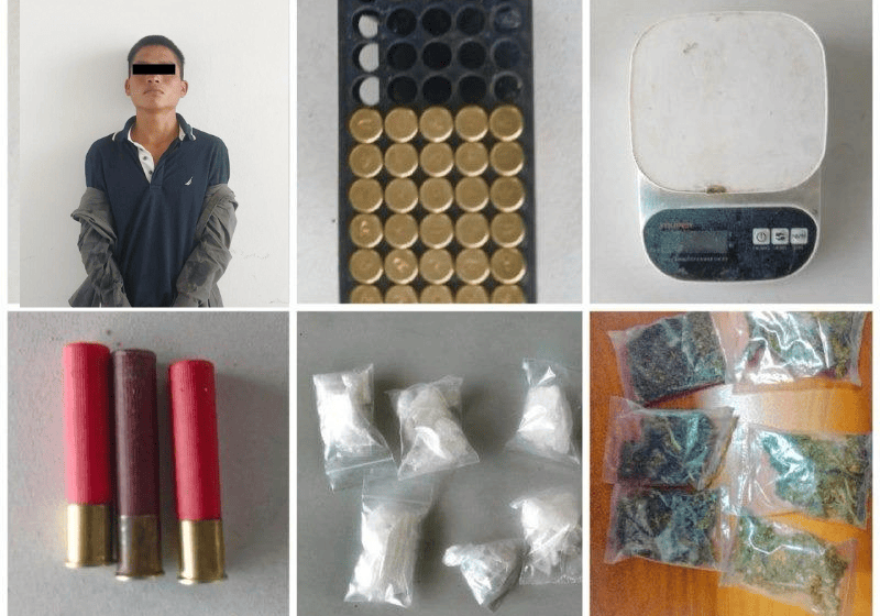Detienen en Huaquechula a joven con municiones y posibles drogas