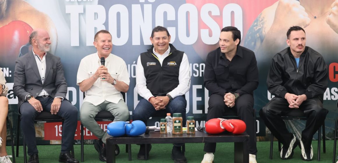 Armenta anuncia función de boxeo con la dinastía Chávez y nuevos centros de salud en Puebla