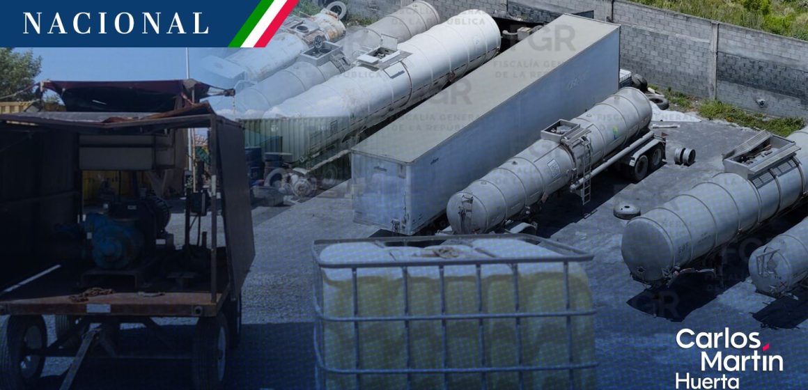 FGR asegura 467 mil litros de hidrocarburo y vehículos pesados en Nuevo León