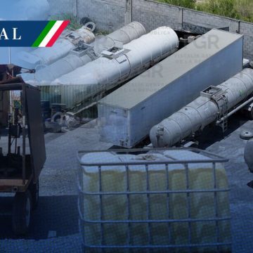 FGR asegura 467 mil litros de hidrocarburo y vehículos pesados en Nuevo León