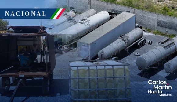FGR asegura 467 mil litros de hidrocarburo y vehículos pesados en Nuevo León