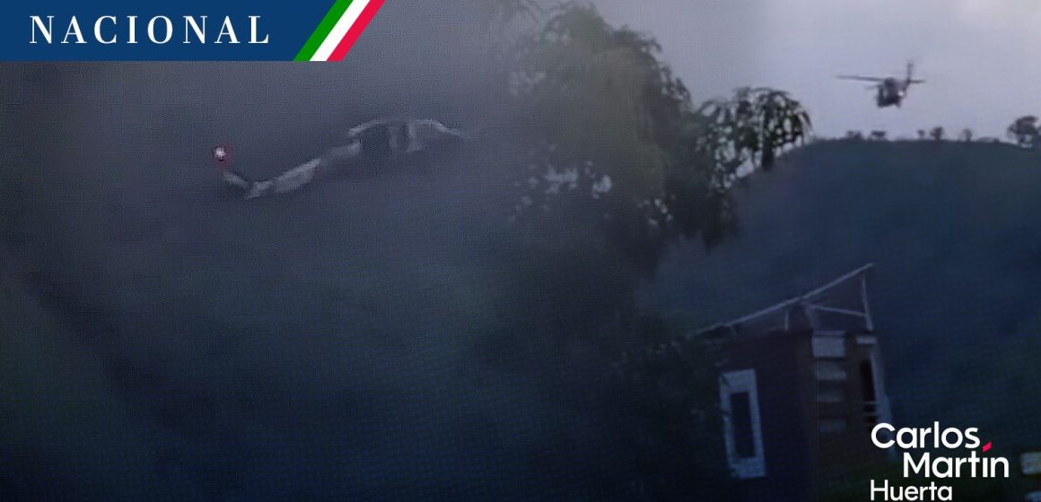 Helicóptero de la Marina realiza aterrizaje de emergencia en La Garita, Jalisco
