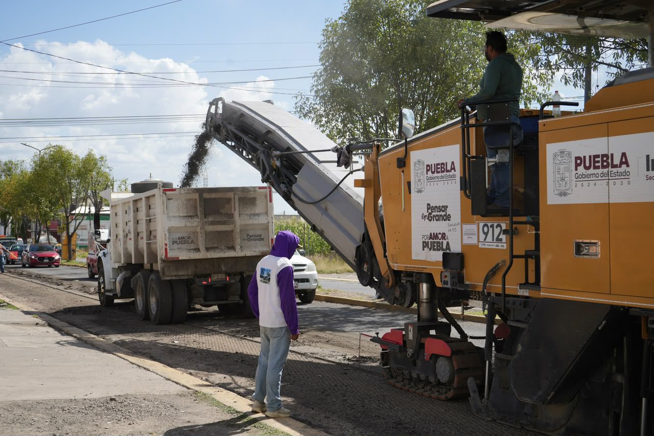 Rehabilitan avenida Alfredo Toxqui; obra beneficiará a más de 54 mil habitantes