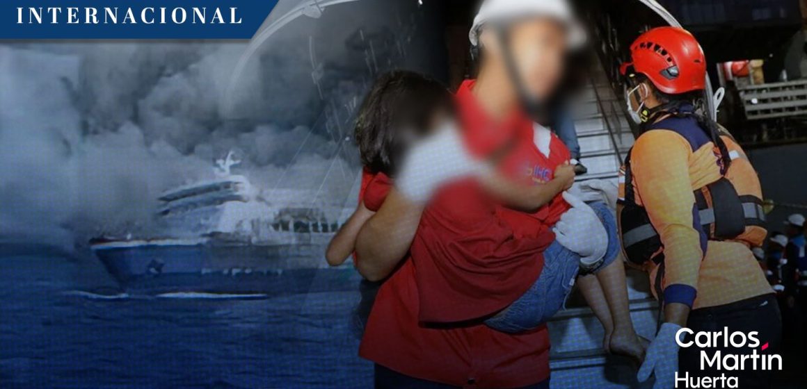 Incendio ferry Indonesia Continúa la búsqueda de 28 desaparecidos en Indonesia tras incendio de un ferry
