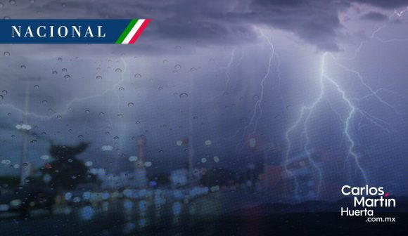 Se prevén lluvias intensas en 12 estados por onda tropical 25 y monzón mexicano