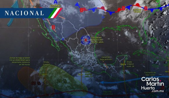 Dos ondas tropicales provocarán lluvias intensas y calor extremo en México