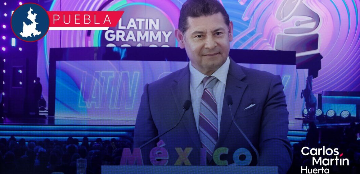 Alejandro Armenta abre la puerta a traer los Latin Grammys a Puebla; llama a empresarios a cofinanciar el evento