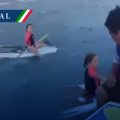 Pescadores rescatan a niña a la deriva a más de un kilómetro de la costa en La Paz