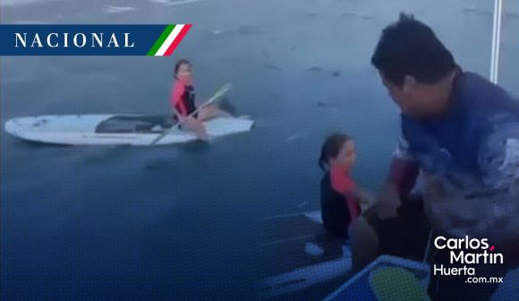 Pescadores rescatan a niña a la deriva a más de un kilómetro de la costa en La Paz