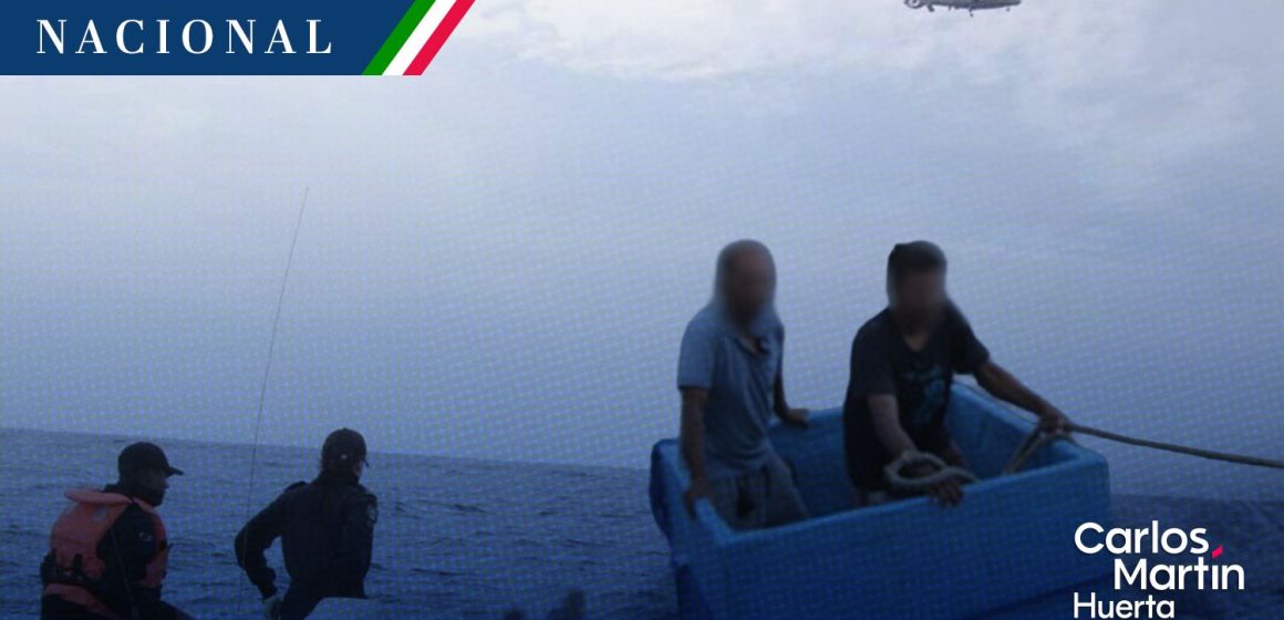 Dos pescadores sobrevivieron 5 días a la deriva sobre una hielera en Chiapas