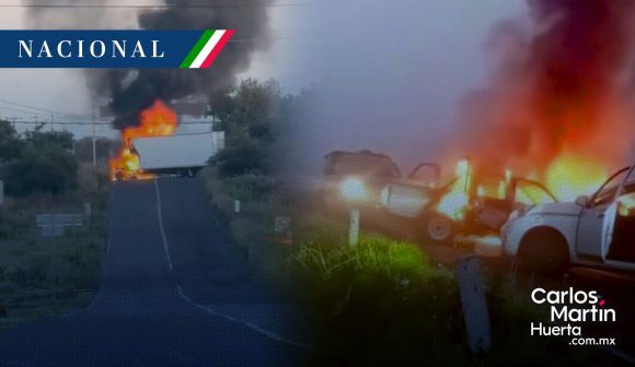 Reportan bloqueos carreteros en Michoacán tras operativo contra el CJNG