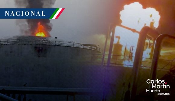 Tormenta eléctrica desata incendio en instalaciones de Pemex en Coatzacoalcos