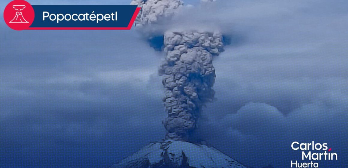 Volcán Popocatépetl exhalación Volcán Popocatépetl registra fuerte exhalación de 3.5 km; se prevé caída de ceniza
