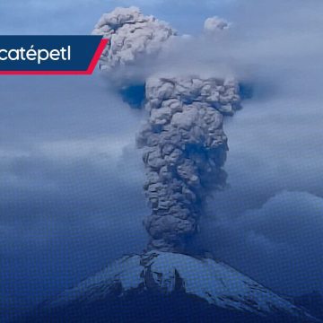 Volcán Popocatépetl registra fuerte exhalación de 3.5 km; se prevé caída de ceniza