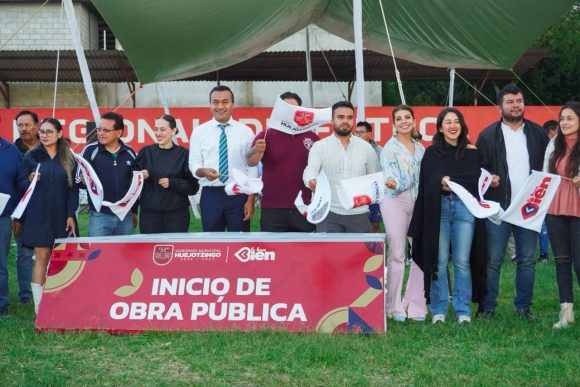 Dan banderazo de inicio a rehabilitación de unidad deportiva en Huejotzingo