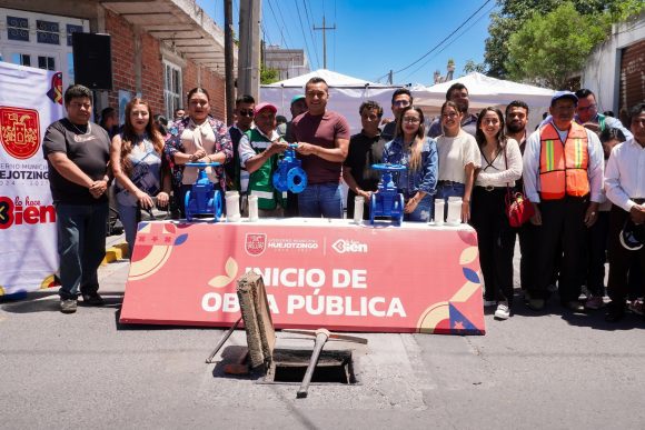 Amplían la red de agua potable en la cabecera municipal de Huejotzingo
