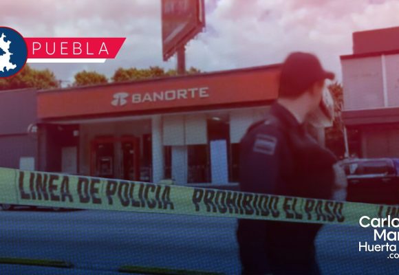 Asaltan Banorte de Plaza Dorada; sujeto amenaza a cajera y se hace con el efectivo