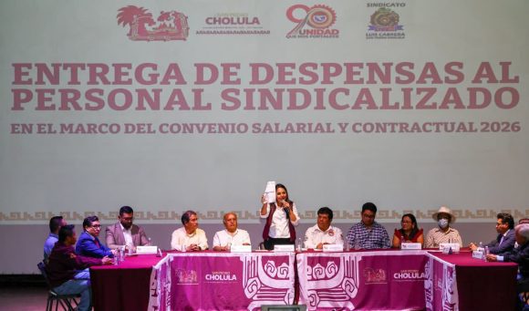 Reafirma Tonantzin Fernández su compromiso con la base trabajadora de San Pedro Cholula