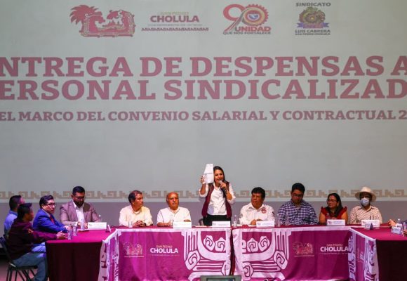Reafirma Tonantzin Fernández su compromiso con la base trabajadora de San Pedro Cholula