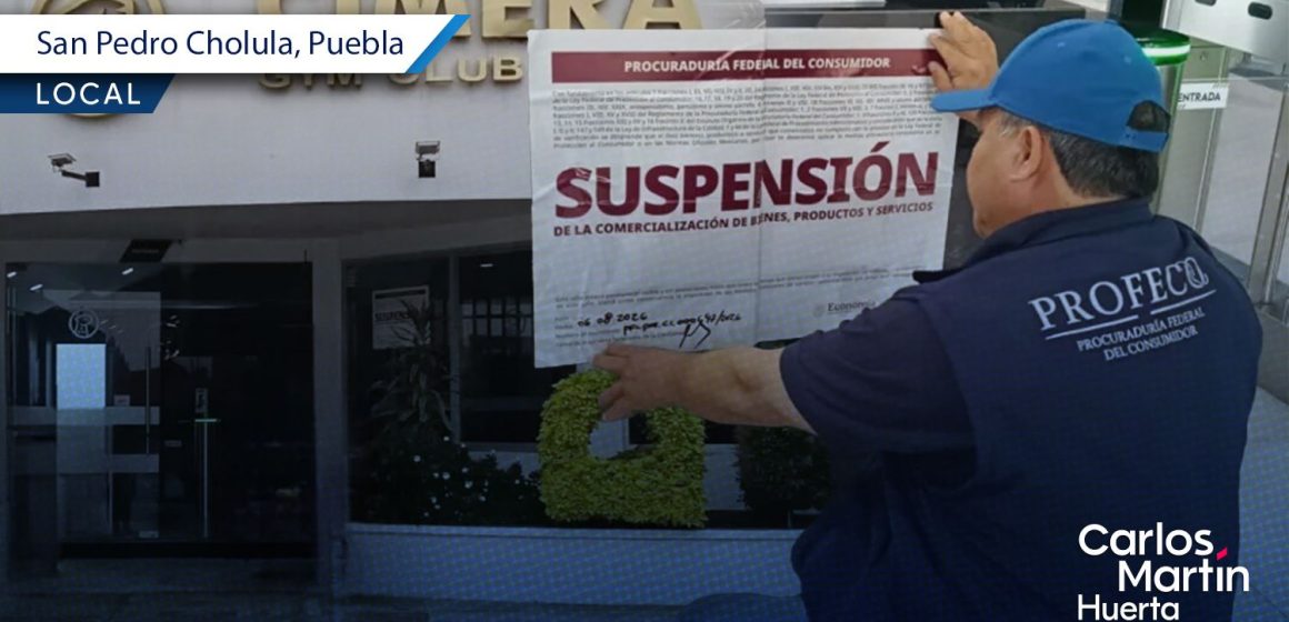 Profeco coloca sellos de suspensión al gimnasio Cimera Gym Club de San Pedro Cholula
