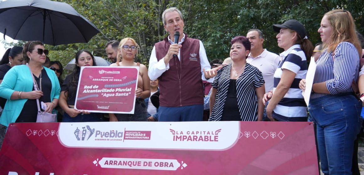 Arranca Pepe Chedraui construcción de Red de Alcantarillado Pluvial en Agua Santa