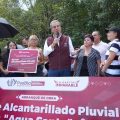 Arranca Pepe Chedraui construcción de Red de Alcantarillado Pluvial en Agua Santa