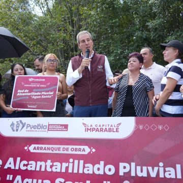 Arranca Pepe Chedraui construcción de Red de Alcantarillado Pluvial en Agua Santa