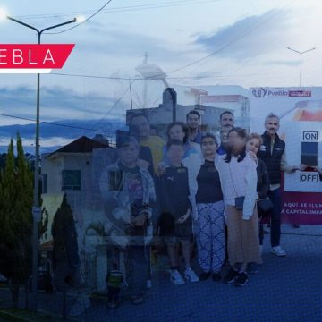 Con “Puebla Brilla”, modernizan el 100% de alumbrado público en Hacienda Los Capulines II