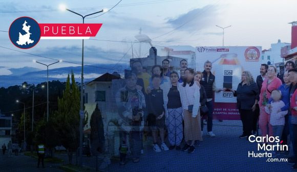 Con “Puebla Brilla”, modernizan el 100% de alumbrado público en Hacienda Los Capulines II