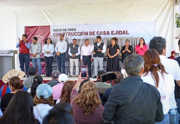 Omar Muñoz inicia construcción de nueva Casa Ejidal en Cuautlancingo