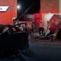 Conductor ebrio se estrella contra puesto de tacos en Tehuacán