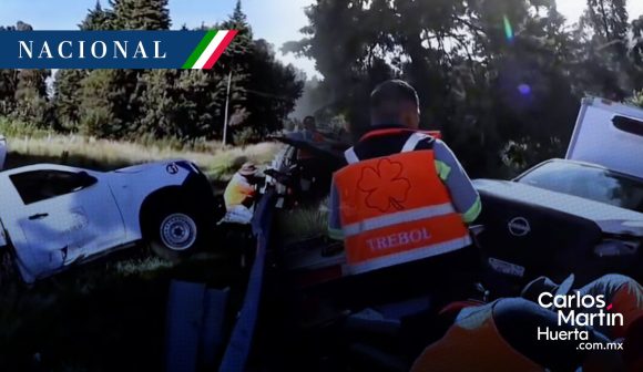 Fuerte accidente provoca el cierre de la autopista Tlaxcala-Puebla
