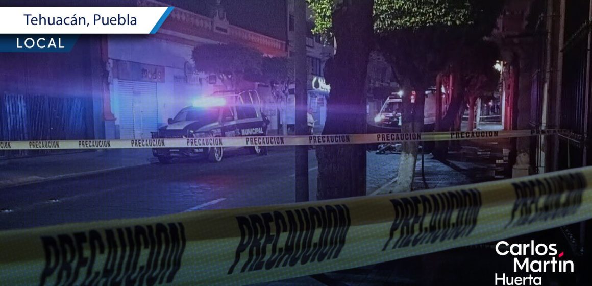 Motociclista pierde la vida tras accidentarse en el centro de Tehuacán
