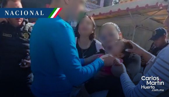 Elementos de la SSC CDMX auxilian a niña tras atragantarse en la alcaldía Cuauhtémoc