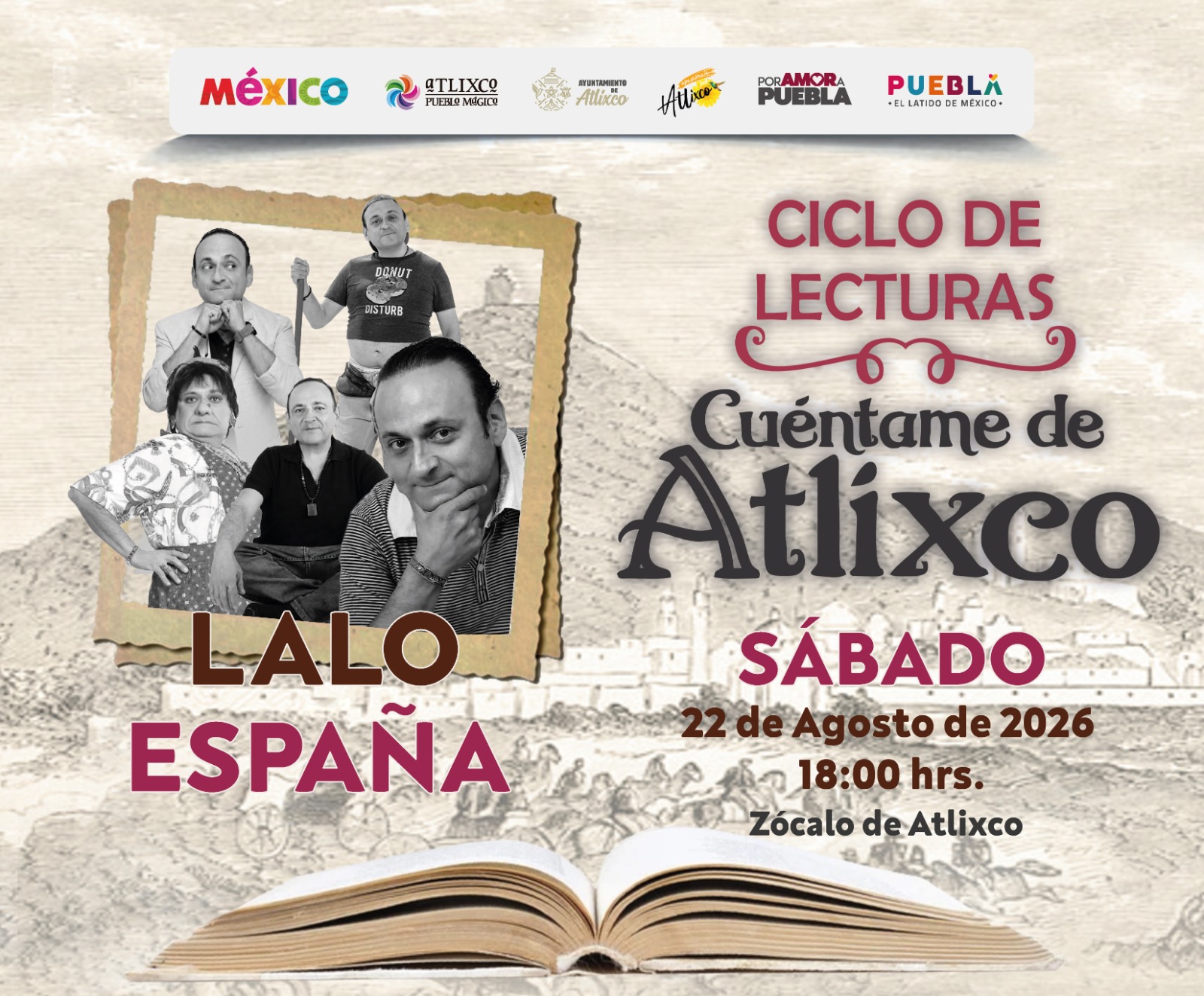 WhatsApp Image 2026-08-18 at 5.29.30 PM Cultura con lectura: Ven al cuéntame de Atlixco con Lalo España