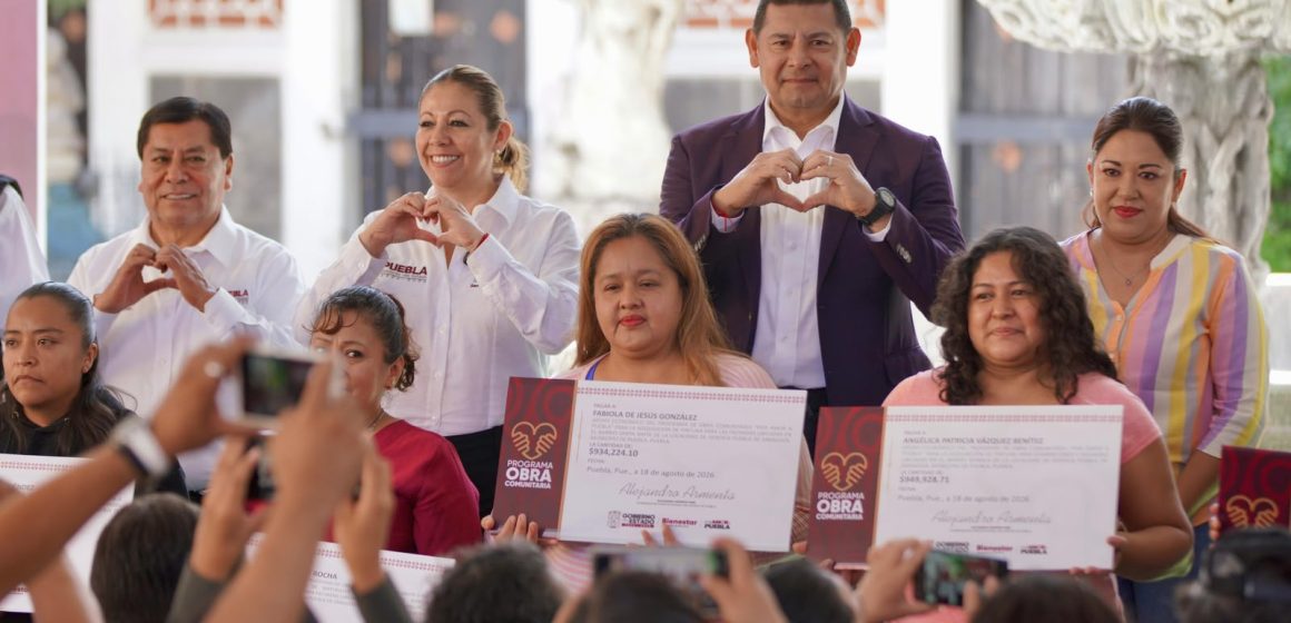 Inversión de 12.4 mdp, para rehabilitar barrios fundacionales de Puebla con Obra Comunitaria:  Artemisa