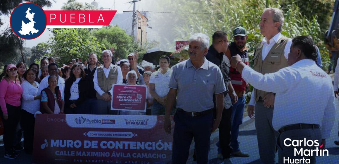 Arranca la construcción del muro de contención Maximino Ávila Camacho en San Sebastián de Aparicio