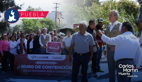 Arranca la construcción del muro de contención Maximino Ávila Camacho en San Sebastián de Aparicio