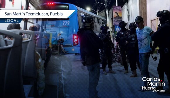 Pasajeros detienen a asaltante de la ruta San Lucas El Grande en Texmelucan