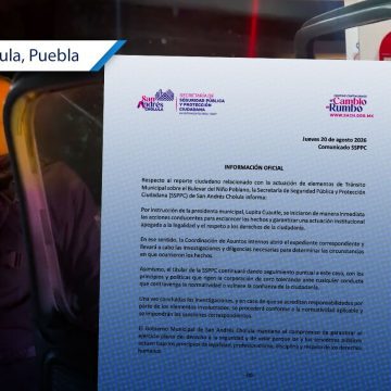 Abren expediente tras persecución en la Vía Atlixcáyotl: San Andrés Cholula investiga a elementos de tránsito