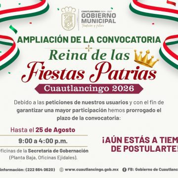 WhatsApp Image 2026-08-20 at 7.03.55 PM Amplían inscripción para Reina de las Fiestas Patrias 2026 en Cuautlancingo