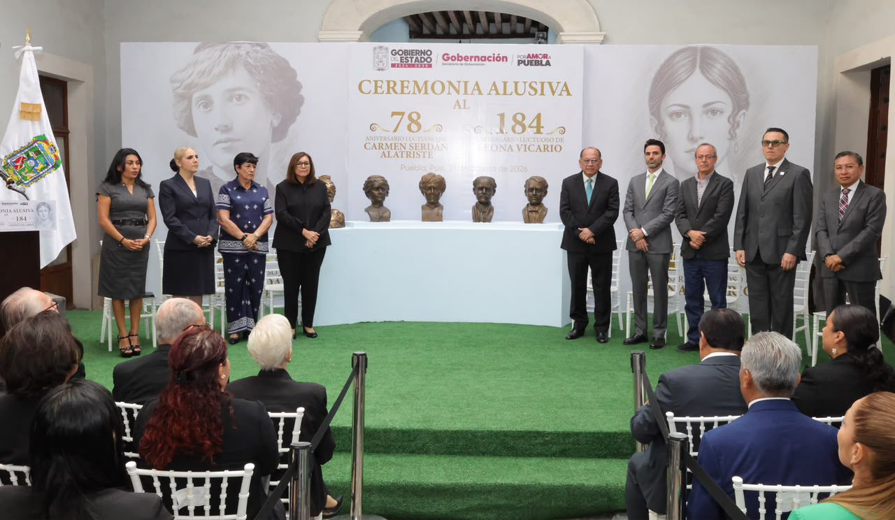 Puebla honra el legado de Carmen Serdán y Leona Vicario: Pilares de la libertad en México