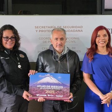 Ayuntamiento de Puebla entrega Atlas de Riesgos al CENAPRED para fortalecer la prevención municipal