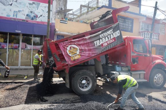 Puebla capital suma más de 433 mil  baches atendidos