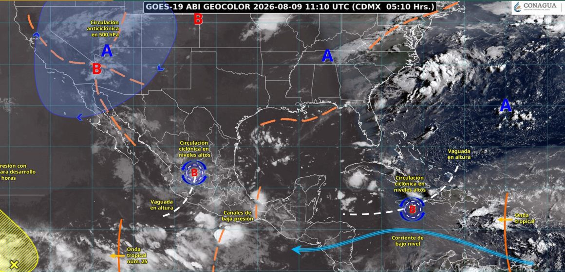 Monzón mexicano provocará lluvias fuertes en varios estados este domingo