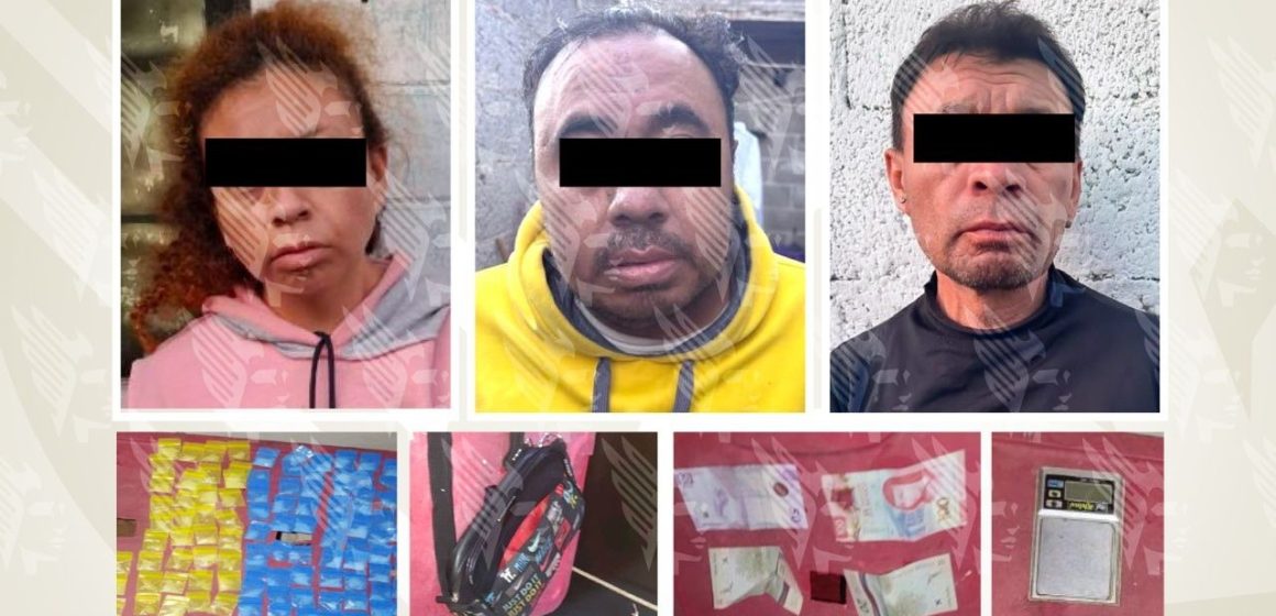 Golpe al narcomenudeo en San Salvador El Verde: caen tres y aseguran más de 100 dosis de cristal