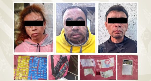 Golpe al narcomenudeo en San Salvador El Verde: caen tres y aseguran más de 100 dosis de cristal