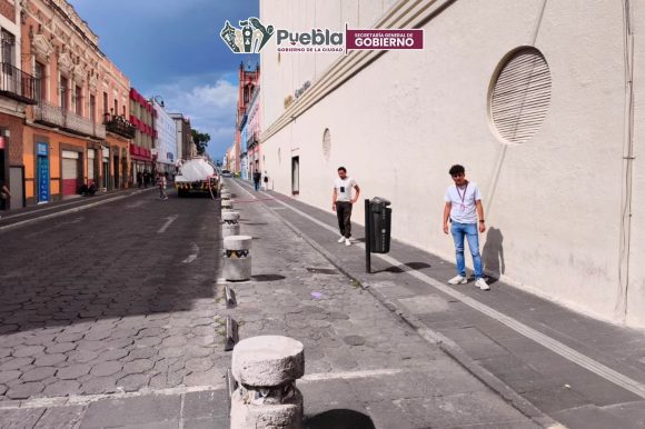 Puebla refuerza acciones para recuperar espacios públicos del Centro Histórico